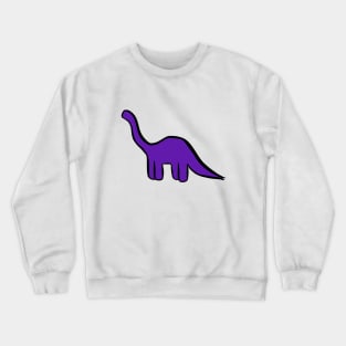 Dinosaur Friend - Purple Brontosaurus Crewneck Sweatshirt